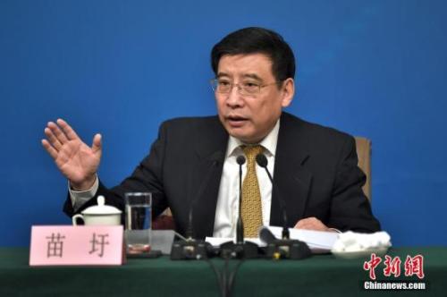 資料圖：苗圩。<a target='_blank' href='http://www.chinanews.com/'>中新社</a>記者金碩攝